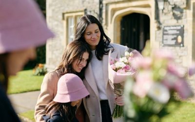 Mothers on mothers day (Mothering Sunday) Beaulieu Village Beaulieu New Forest 